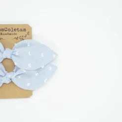 Pack de 2 minicoleteros azul celeste plumeti