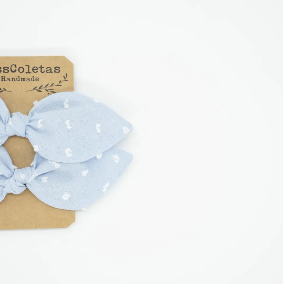 Pack de 2 minicoleteros azul celeste plumeti