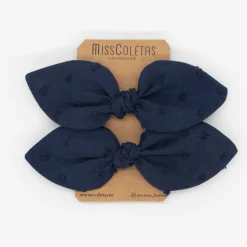 Pack de 2 minicoleteros azul marino plumeti