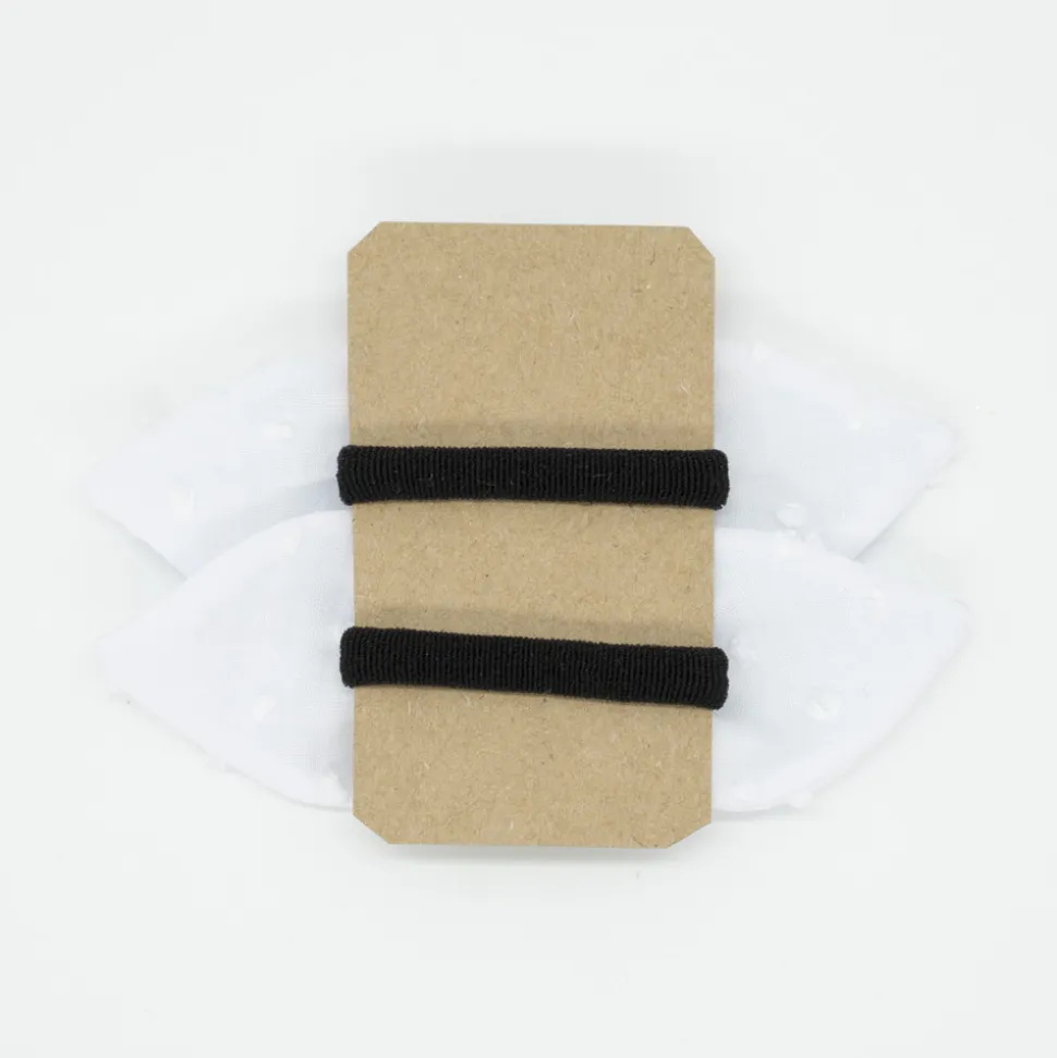 Pack de 2 minicoleteros blanco plumeti