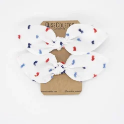 Pack de 2 minicoleteros blanco plumeti marinero