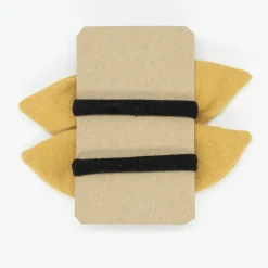 Pack de 2 minicoleteros lazo amarillo ocre rústico