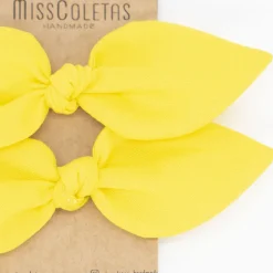 Pack de 2 minicoleteros lazo amarillo