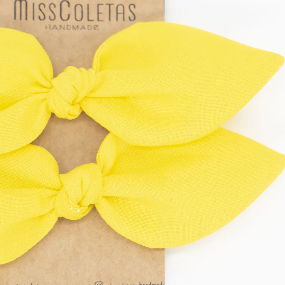 Pack de 2 minicoleteros lazo amarillo
