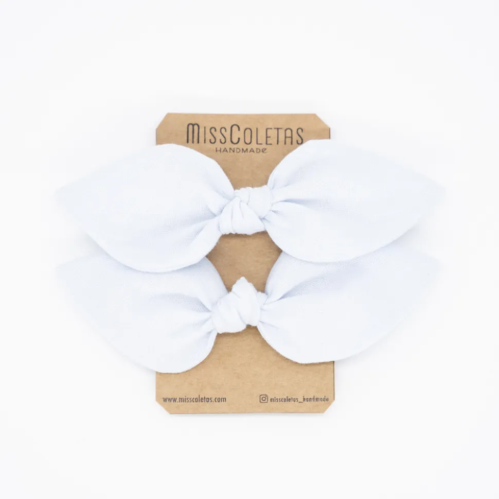 Pack de 2 minicoleteros lazo azul celeste claro
