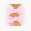 Pack de 2 minicoleteros lazo de tul rosa