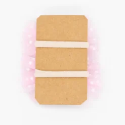 Pack de 2 minicoleteros lazo de tul rosa