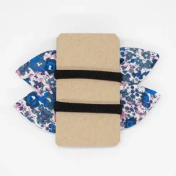Pack de 2 minicoleteros lazo flores azul marino