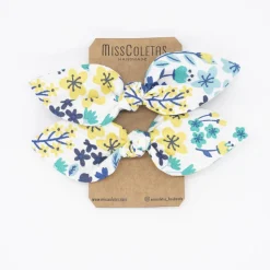Pack de 2 minicoleteros lazo flores colores