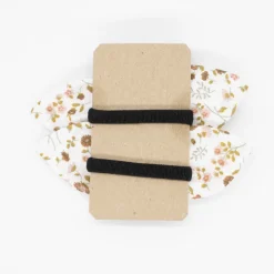 Pack de 2 minicoleteros lazo flores marrón