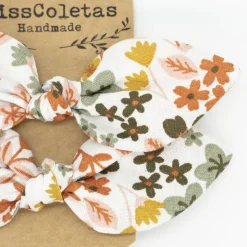 Pack de 2 minicoleteros lazo flores Agatha