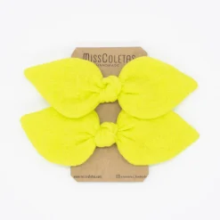 Pack de 2 minicoleteros lazo lima flúor