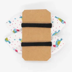 Pack de 2 minicoleteros lazo pájaros tropicales