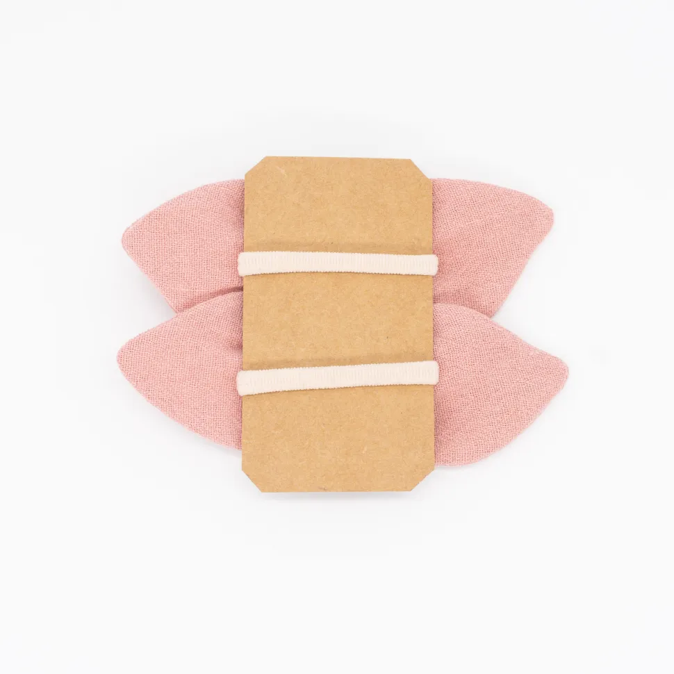 Pack de 2 minicoleteros lazo rosa rústico