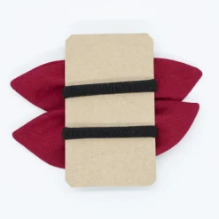 Pack de 2 minicoleteros lazo rojo granate