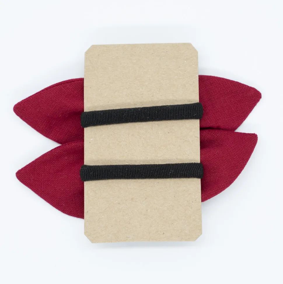 Pack de 2 minicoleteros lazo rojo granate