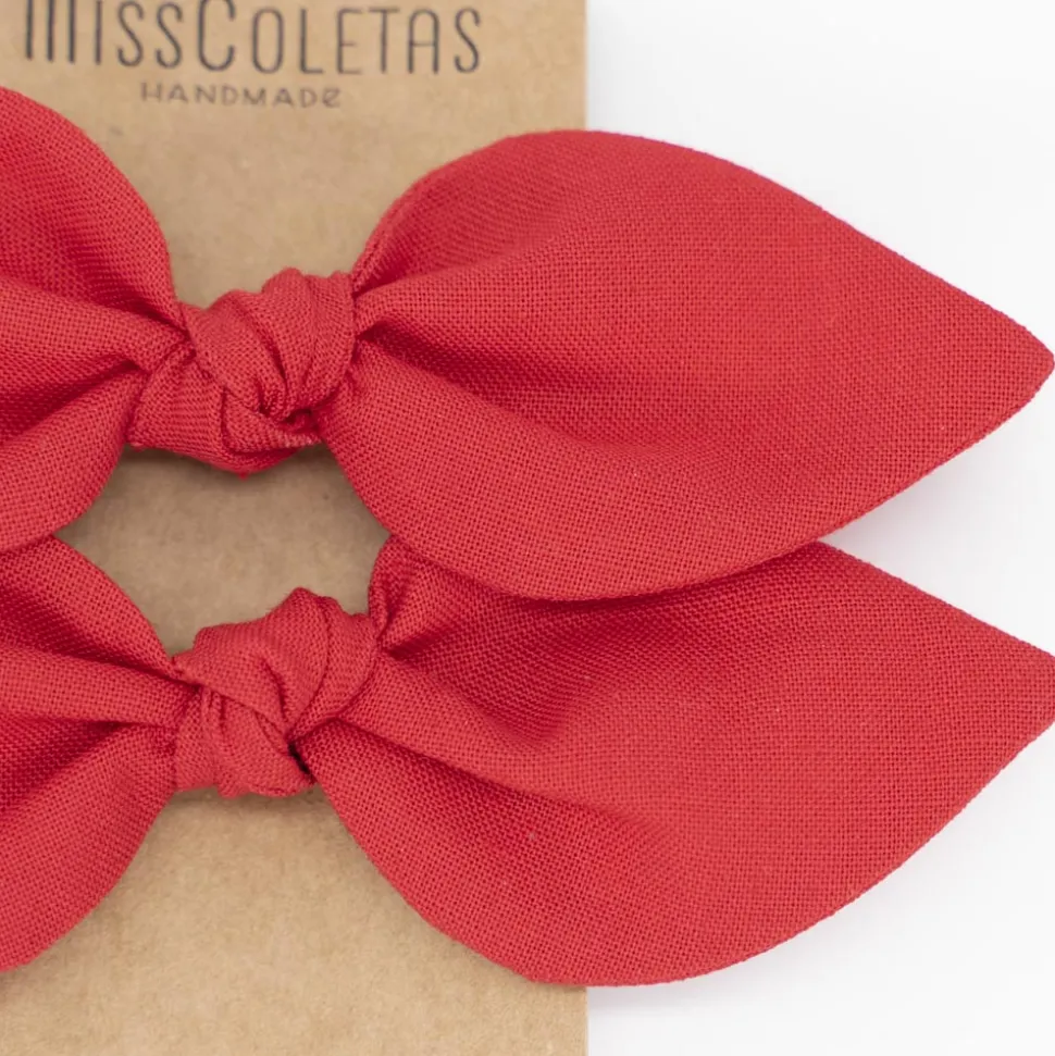 Pack de 2 minicoleteros lazo rojo