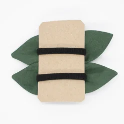 Pack de 2 minicoleteros lazo verde oscuro