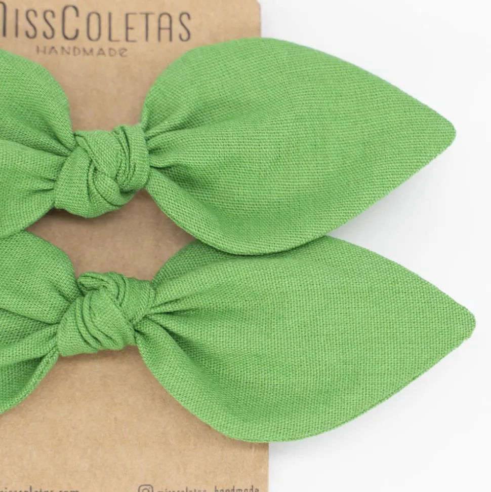 Pack de 2 minicoleteros lazo verde