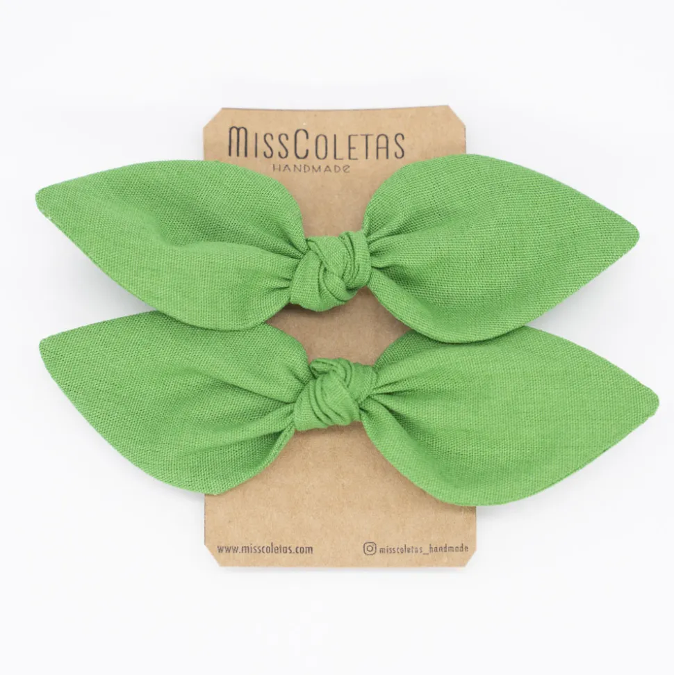Pack de 2 minicoleteros lazo verde