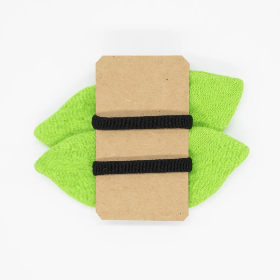 Pack de 2 minicoleteros lazo verde flúor