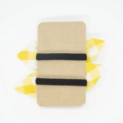 Pack de 2 minicoleteros lazo vichy amarillo