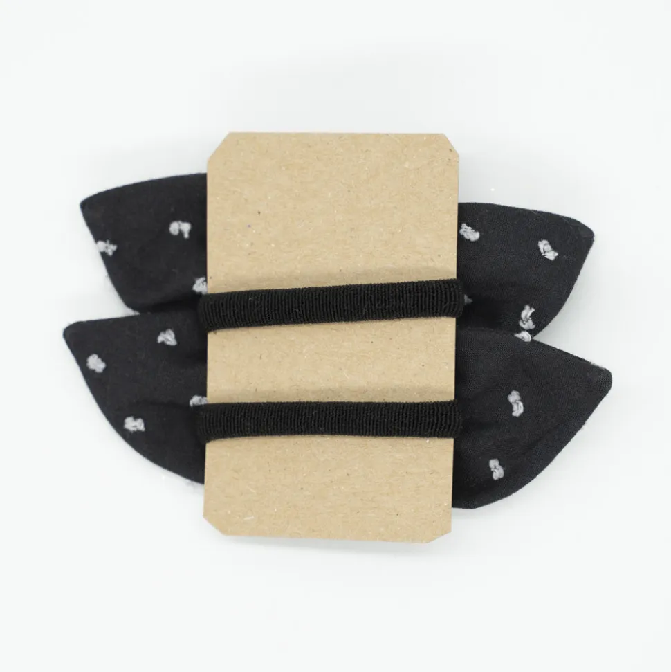 Pack de 2 minicoleteros negro plumeti