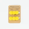 Pack de 2 pincitas pompón amarillo