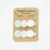 Pack de 2 pincitas pompón pastel