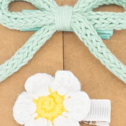 Pack de 2 Pinzas crochet lazo y margarita