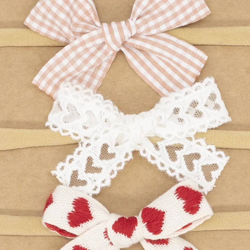 Pack diademas bebé lazo love