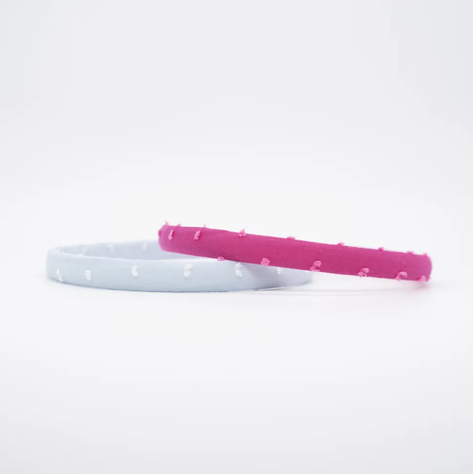 Pack diademas plumeti fucsia