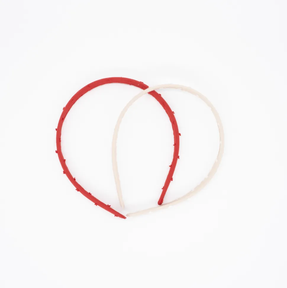 Pack diademas plumeti rojo