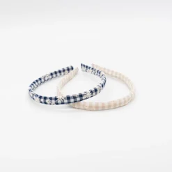 Pack diademas vichy bordado floral