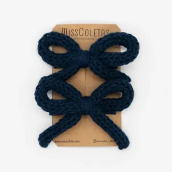 Pack lazo cordón crochet azul marino