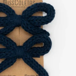 Pack lazo cordón crochet azul marino