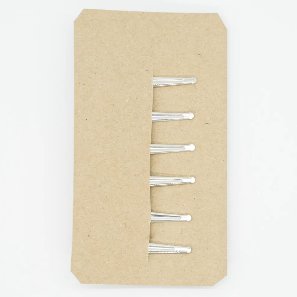 Pack 6 pinzas combinadas glitter