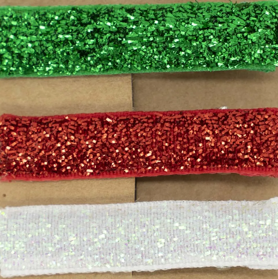 Pack 3 pinzas glitter