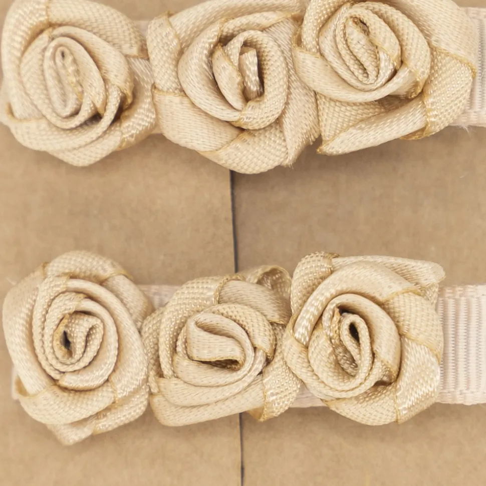 Pack pinzas rosas beige