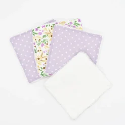 Pack 4 Toallitas Desmaquillantes Reutilizables de Bambú y Algodón Orgánico
