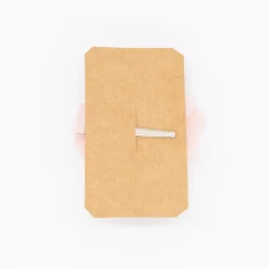 Pinza flor rosa tul