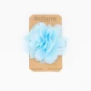 Pinza flor tul azul