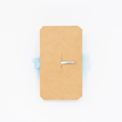 Pinza flor tul azul