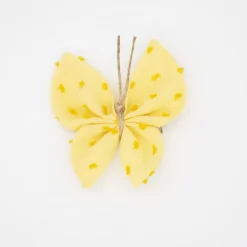 Pinza mariposa amarilla plumeti