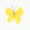 Pinza mariposa amarillo canario plumeti