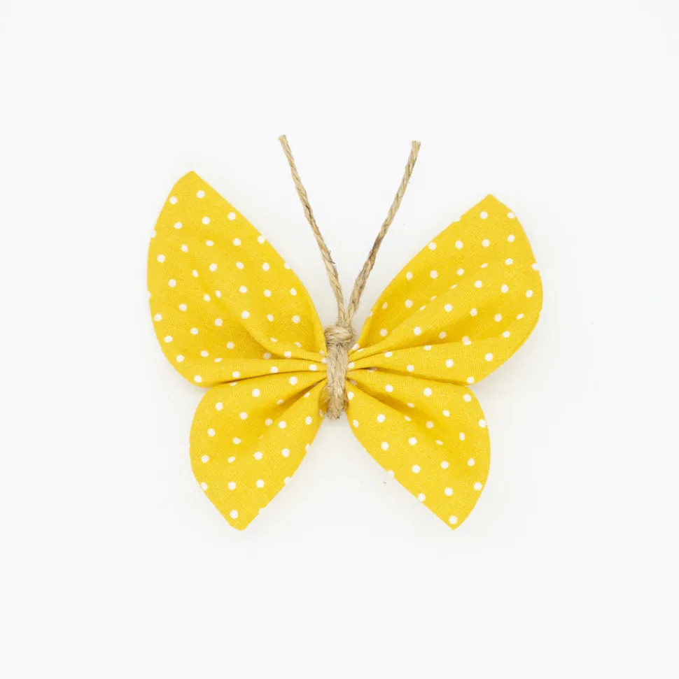 Pinza mariposa amarillo topos