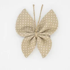 Pinza mariposa beige topos