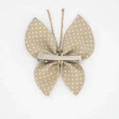 Pinza mariposa beige topos