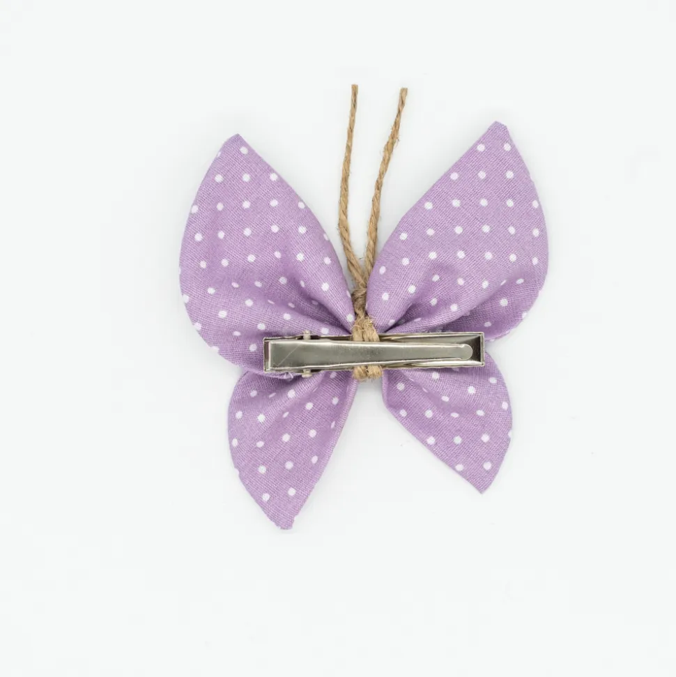 Pinza mariposa malva topos