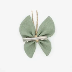 Pinza mariposa verde rústico